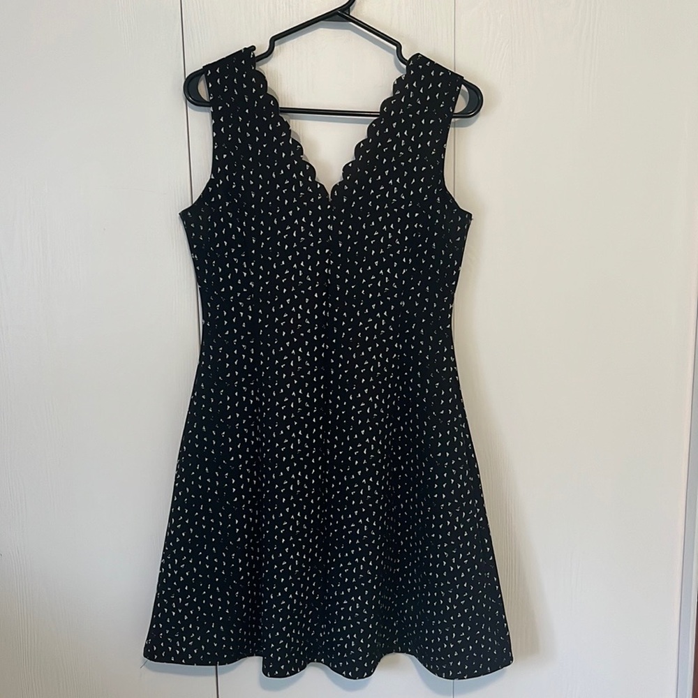 EUC | Black/White Print | MIDI Dress - Picture 2 of 6